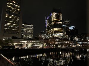 Boston at night